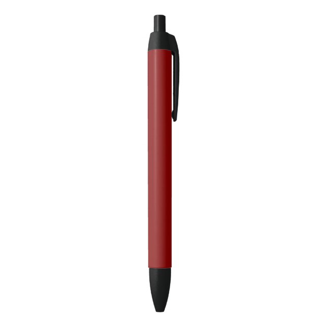 Dark Red Solid Colour Black Ink Pen (Bottom (Vertical))