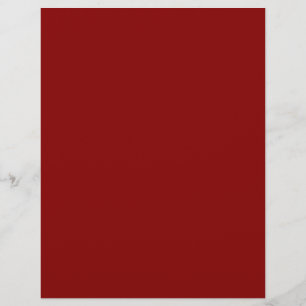 Dark Red (solid colour) Custom Letterhead