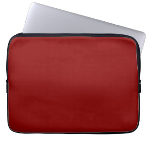 Dark Red Solid Colour Laptop Sleeve