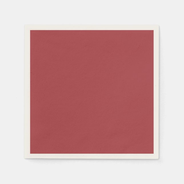 Dark red solid colour napkin (Front)