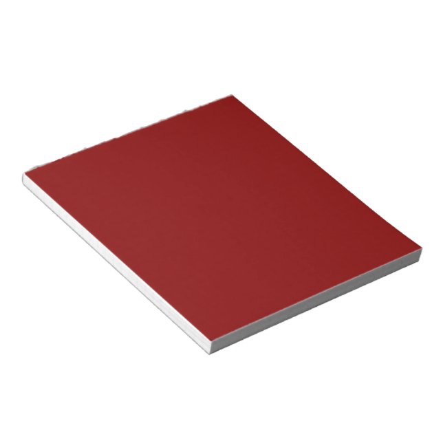 Dark Red Solid Colour Notepad (Angled)