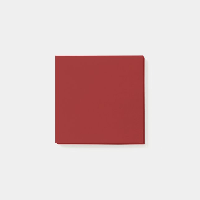 Dark Red Solid Colour Post-it Notes (Front)
