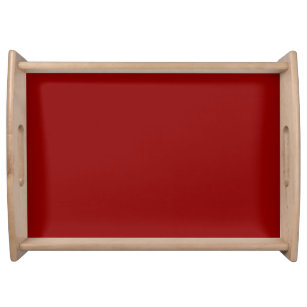 Dark red solid colour serving tray