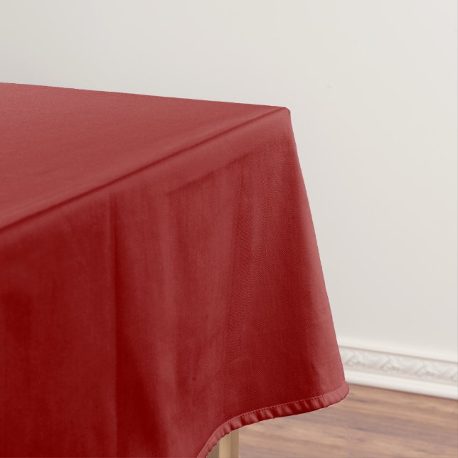 Dark Red Solid Colour Tablecloth (In Situ)
