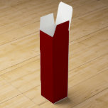 Dark Red Solid Colour Wine Box<br><div class="desc">Dark Red Solid Colour. Modern and classic colour.</div>