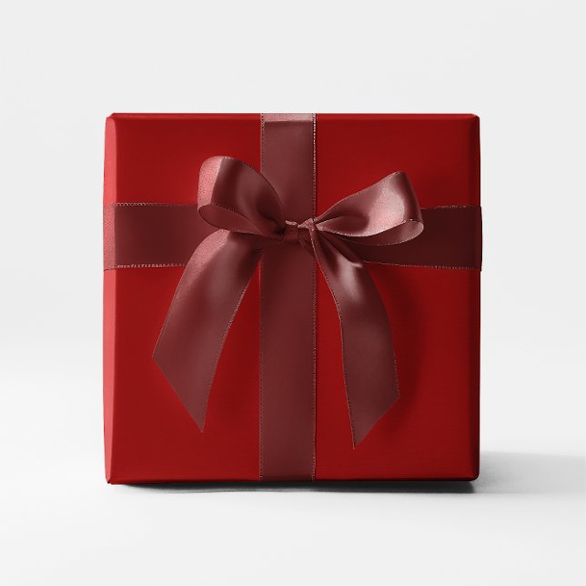 Dark Red Solid Colour Wrapping Paper (Dark Red Solid Color Wrapping Paper)