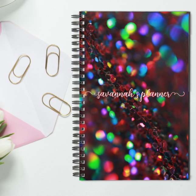 Dark Red Sparkling Planner (Creator Uploaded)