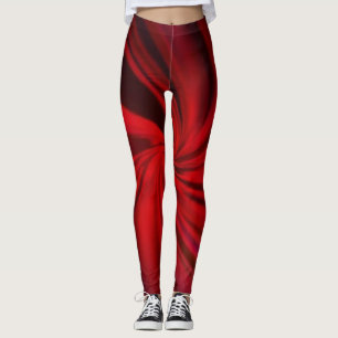 Dark Red Vector Abstract Bright Texture Leggings