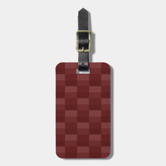 Dark Red Velvet Shades Luggage Tag