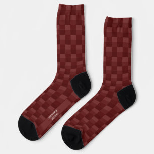 Dark Red Velvet Shades Socks