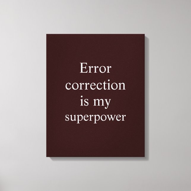 Dark Red White Quantum Engineer Theme Canvas Print (Front)