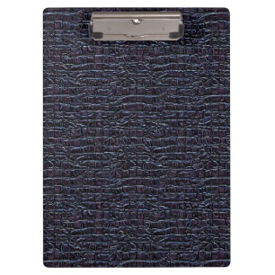 Dark Reptilian-Style Pattern Design Clipboard