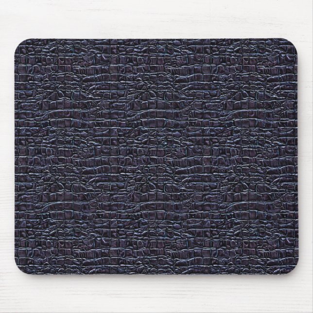 Dark Reptilian-Style Pattern Design Mouse Mat (Front)