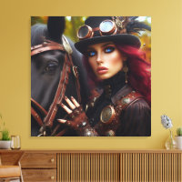 Dark Rider Steampunk Victorian Lady