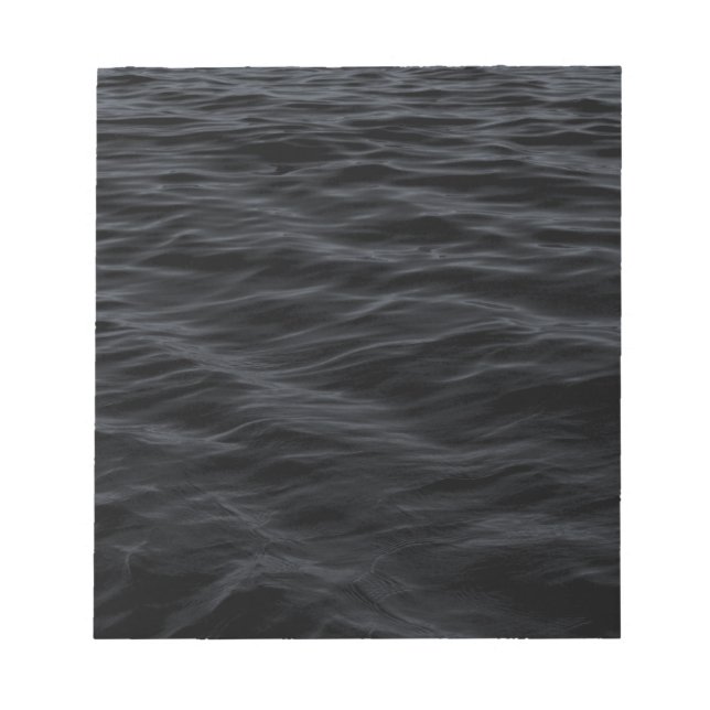 Dark Ripples (Black Water at Night) Notepad (Front)