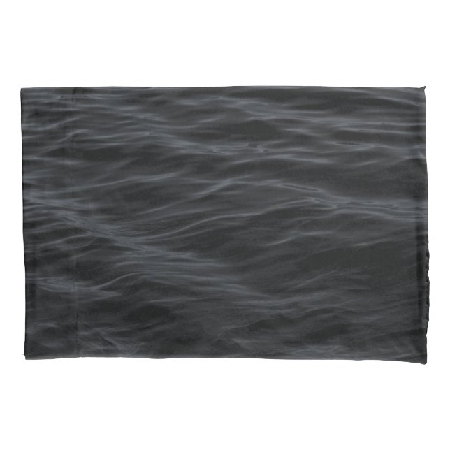 Dark Ripples (Black Water at Night) Pillowcase (Front)