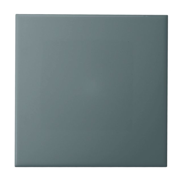 Dark River Teal Blue Square Kitchen and Bathroom Tile (Front)