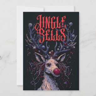 Dark Rock And Roll Unique Christmas Card