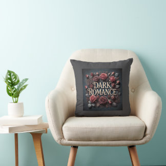 Dark Romance bookish Decorative Pillow