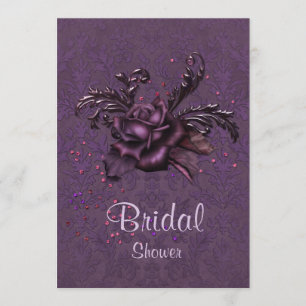 Dark Romance Bridal Shower Invitation