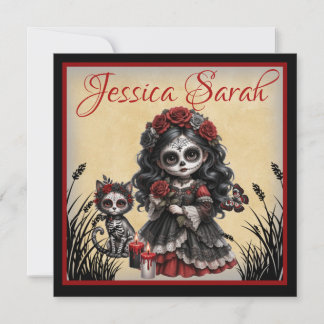 Dark Romance_ Crimson Rose Holiday Card
