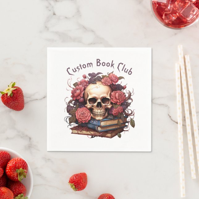 Dark Romance, Custom Book Club Napkin (Insitu)