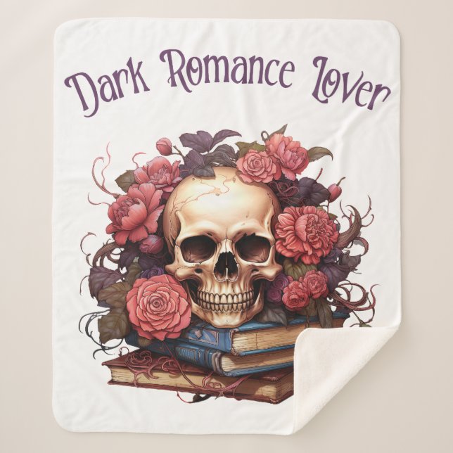 Dark Romance Lover Sherpa Blanket (Front)