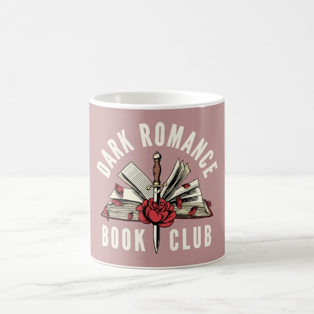 Dark Romance Reader Floral Book Lover Gift  Coffee Mug (Center)