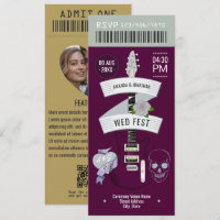 Dark Romance Rock ’n’ Roll Wedding Ticket