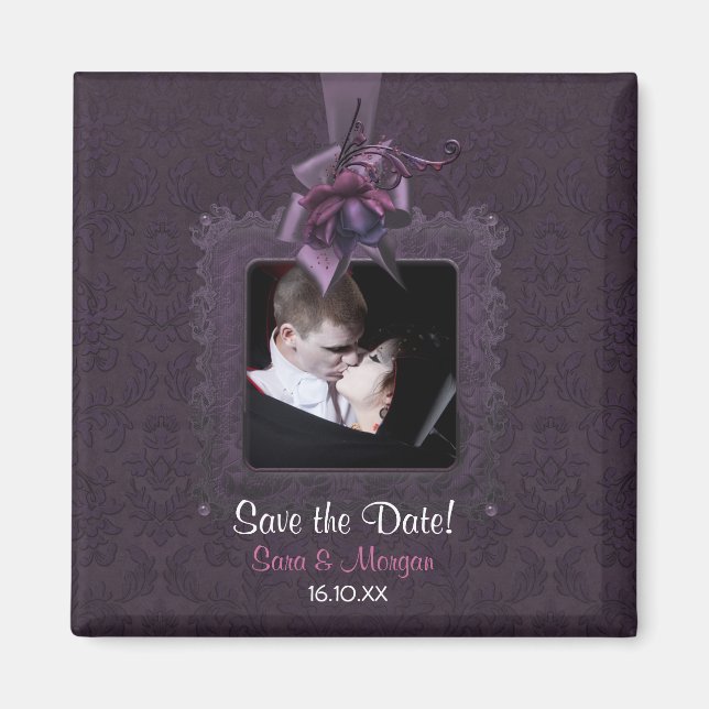 Dark Romance Save the Date Magnet (Front)