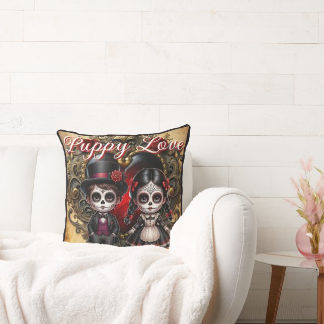 Dark Romance Sugar Skulls Cushion (Couch)