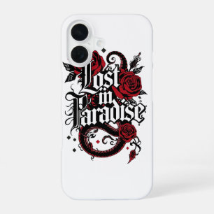 Dark Romance Tattoo Style Quote iPhone 16 Case