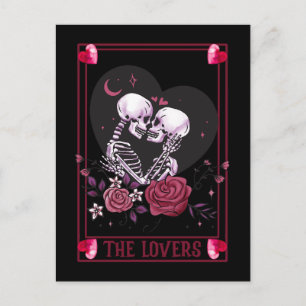 Dark Romantic Valloween Valentine Postcard