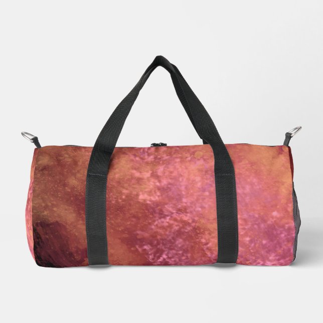 Dark Rose-amber Storm Cloud effect  Duffle Bag (Front)