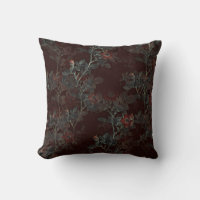 Dark rose design cushion