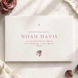 Dark Rose Gothic Envelope