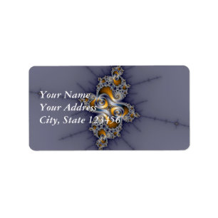 Dark Rose - Mandelbrot Fractal Label