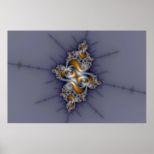 Dark Rose - Mandelbrot Fractal Poster