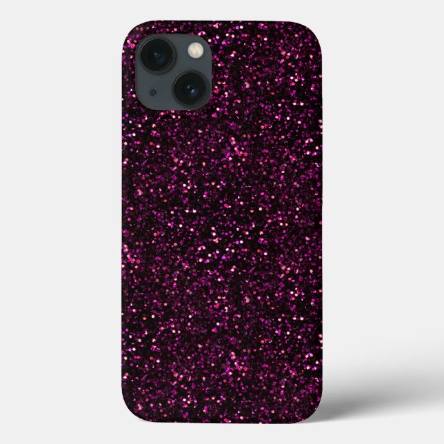 Dark Rose Pink Posh Glitter Case-Mate iPhone Case (Back)