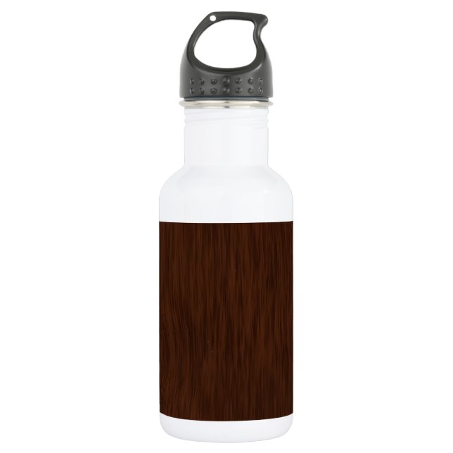 Dark Rough Wood Grain Background 532 Ml Water Bottle (Front)