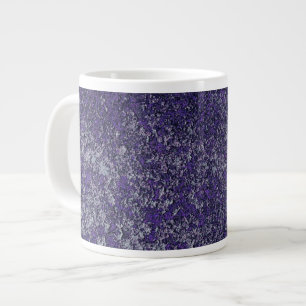 Dark Royal Purple Rusted Metal Texture Abstract Large Coffee Mug