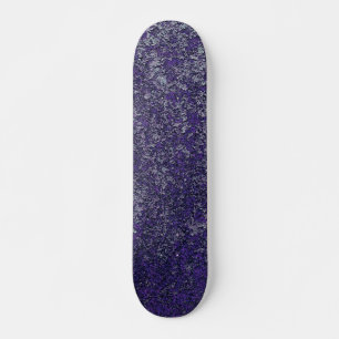 Dark Royal Purple Rusted Metal Texture Abstract Skateboard