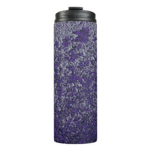 Dark Royal Purple Rusted Metal Texture Abstract Thermal Tumbler