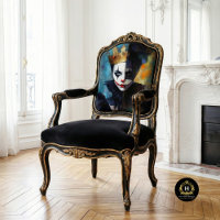 Dark Royalty Harlequin Abstract Art Decoupage 