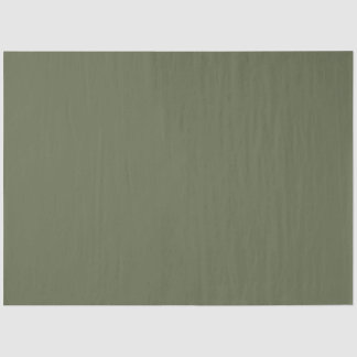 Dark Sage Green Elegant Neutral Solid Plain Colour Tissue Paper