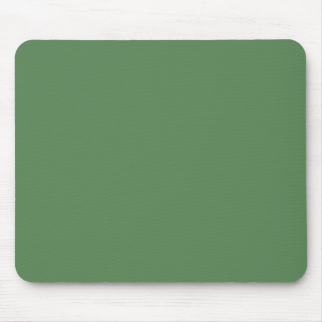  Dark sage (solid colour) Mouse Mat (Front)