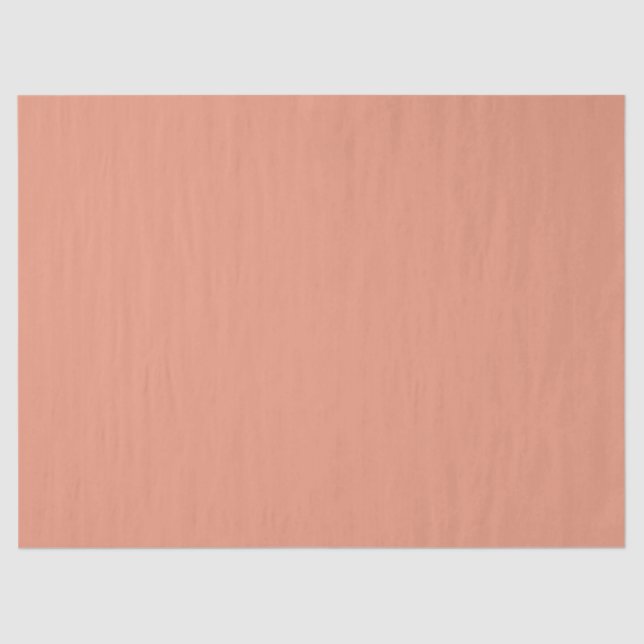 Dark Salmon Solid Colour Tissue Paper (Front)