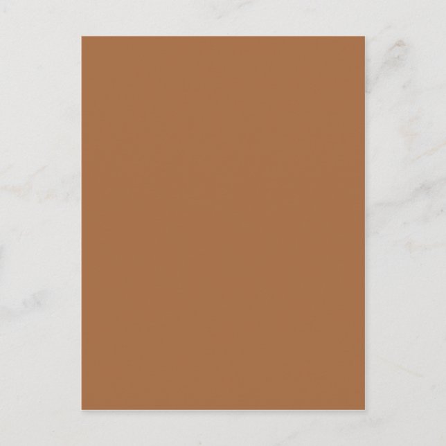 Dark Sandy Beige Coffee Caramel Brown Colour Only Postcard (Front)