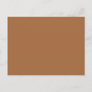 Dark Sandy Beige Coffee Caramel Brown Colour Only Postcard