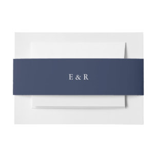 Dark Sargasso Blue 2018 Fall Winter Colour Trends Invitation Belly Band